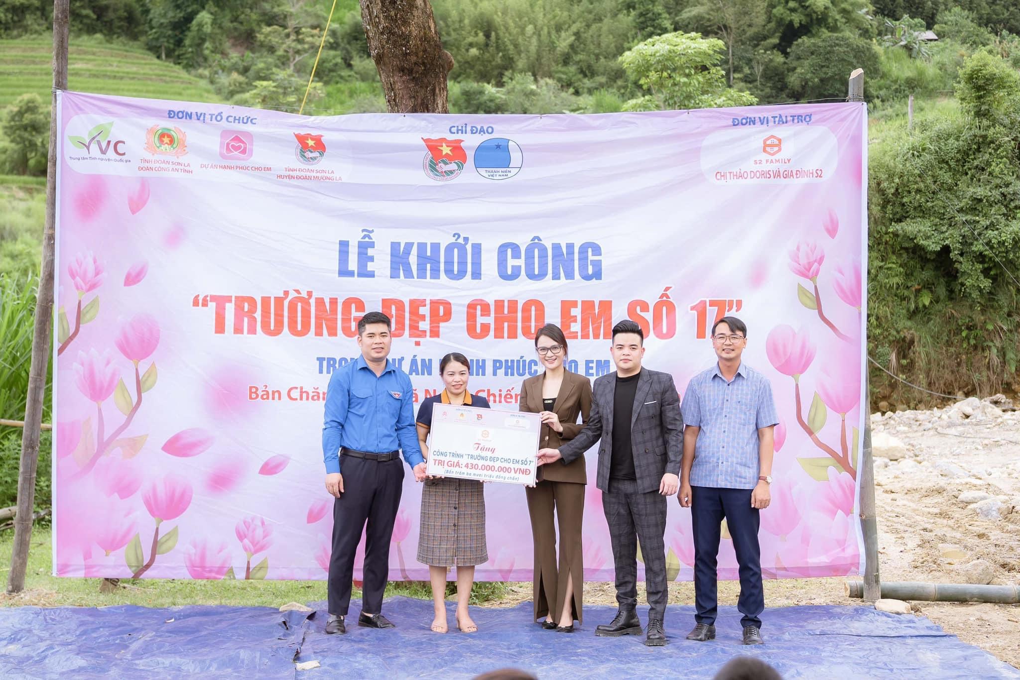 Hình ảnh lễ khởi công xây trường cho trẻ em vùng cao