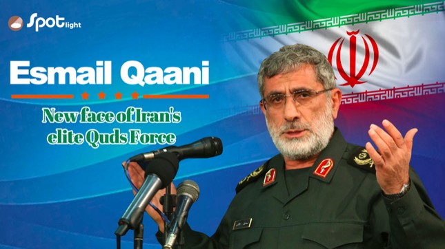 Ông Esmail Qaani, chỉ huy nhóm tinh nhuệ của Lực lượng vệ binh cách mạng Iran. (Ảnh: CGTN)