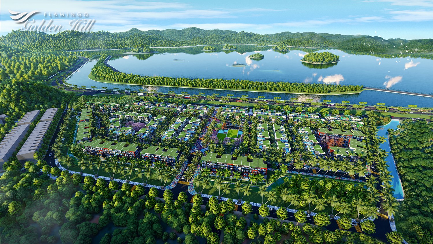 Kiến trúc xanh độc đáo và khác biệt của thành phố Flamingo Golden Hill