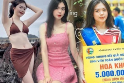 Bạn trẻ - Cuộc sống - Nữ sinh Bách khoa trở thành Hoa khôi bóng chuyền, nhan sắc xinh đẹp nức tiếng