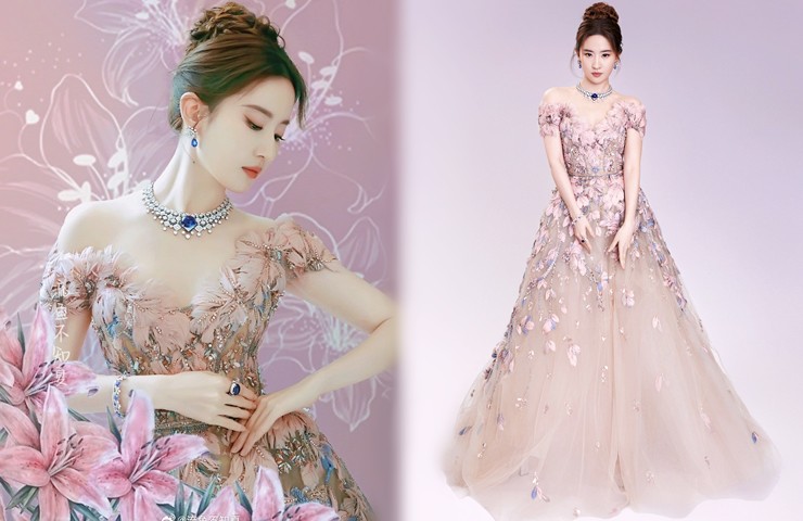 Bộ váy lông vũ lộng lẫy kết hợp cùng phụ kiện trang sức xa xỉ làm tôn vẻ đẹp "độc nhất vô nhị" của mỹ nhân này.
