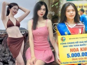 Bạn trẻ - Cuộc sống - Nữ sinh Bách khoa trở thành Hoa khôi bóng chuyền, nhan sắc xinh đẹp nức tiếng