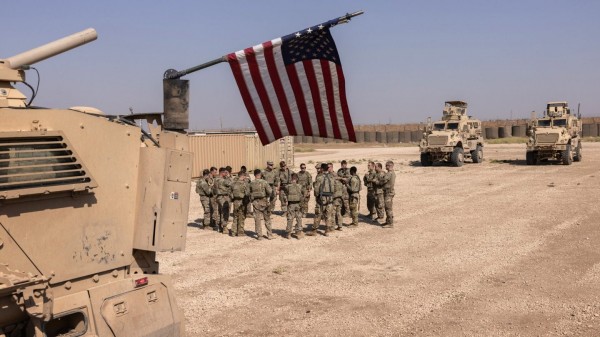 Binh sĩ Mỹ tuần tra tại khu vực phía Đông Bắc Syria. Ảnh: Getty