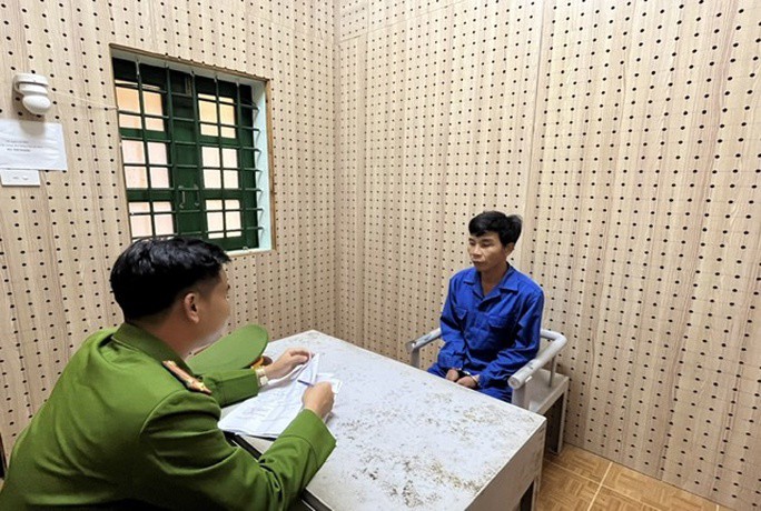 Đối tượng Nguyễn Văn Tâm tại cơ quan điều tra