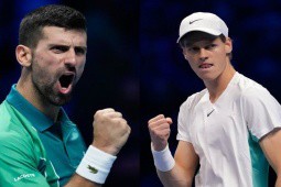 Đỉnh cao chung kết ATP Finals: Djokovic lốp bóng ghi điểm đẳng cấp, Sinner đứng hình