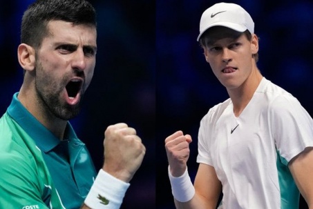 Đỉnh cao chung kết ATP Finals: Djokovic lốp bóng ghi điểm đẳng cấp, Sinner đứng hình