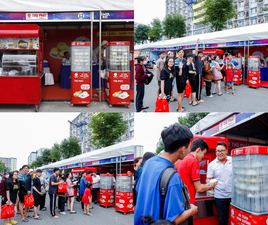 Quầy bánh bao Thọ Phát ‘đắt khách’ tại Ngày hội School Fest