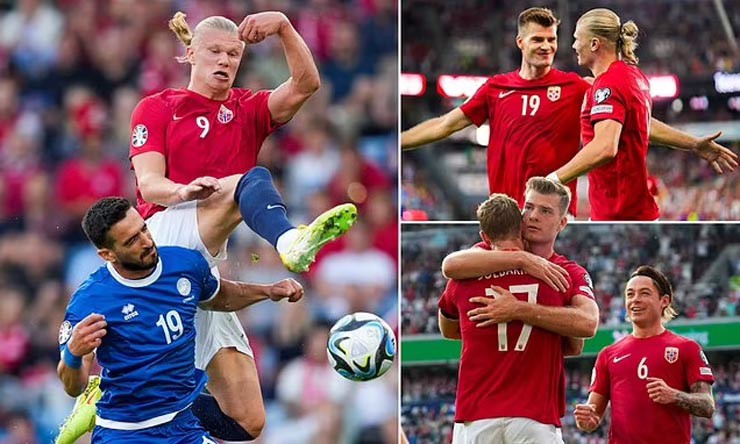 Haaland chơi nỗ lực vẫn không thể giúp ĐT Na Uy giành vé dự vòng chung kết EURO 2024