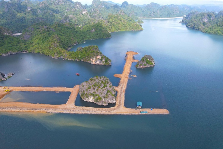 Dự án khu dân cư 10B lấn gần 4ha vùng đệm vịnh Hạ Long đã được Quảng Ninh phê duyệt. Ảnh: Hoàng Dương