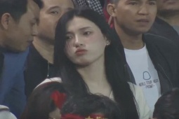 Bạn trẻ - Cuộc sống - Đi xem trận Việt Nam – Iraq, cô gái nổi tiếng bất ngờ chỉ với vài giây "lên sóng"