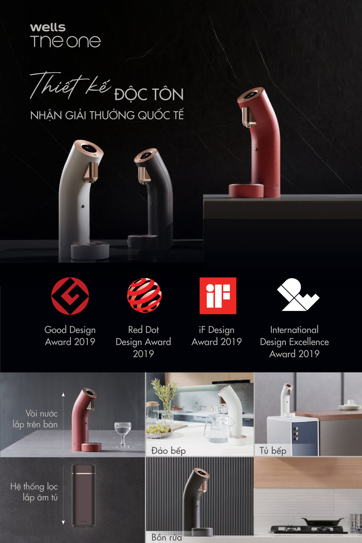 Wells The One phù hợp với mọi không gian đặt đâu cũng tôn vinh đẳng cấp cho gia chủ