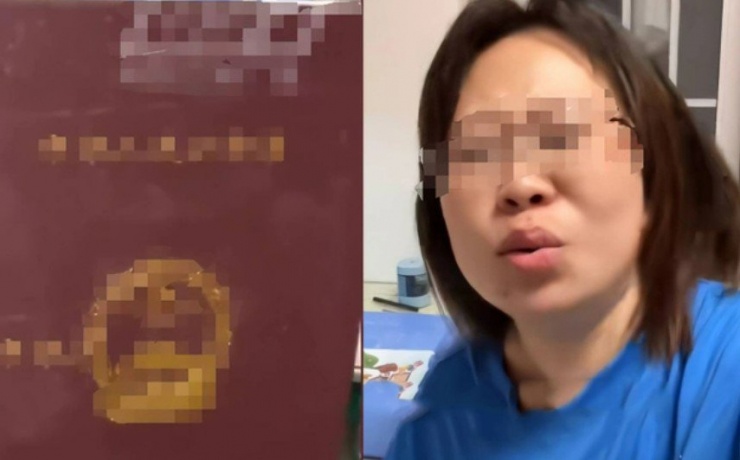 Chị còn cho mọi người xem chứng chỉ hành nghề của mình, kèm theo nét mặt đầy bất lực. Ảnh: Phụ nữ số.