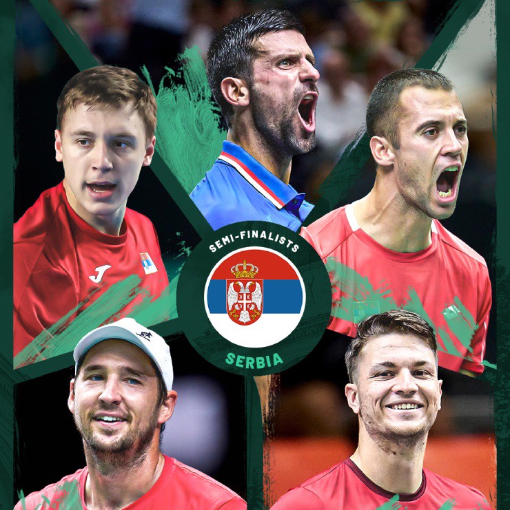 Djokovic tỏa sáng giúp ĐT Serbia giành vé bán kết Davis Cup 2023