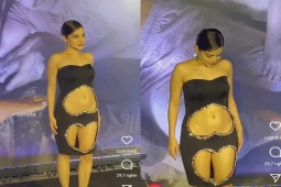 Thời trang - Mỹ nữ 27 tuổi mặc váy cut-out tôn eo thắt "cổ chai", vất vả loay hoay trên thảm đỏ