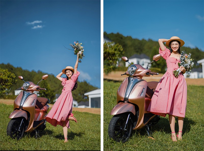 Phương Nhi sánh vai bên người bạn “siêu tiết kiệm nhiên liệu” của mình