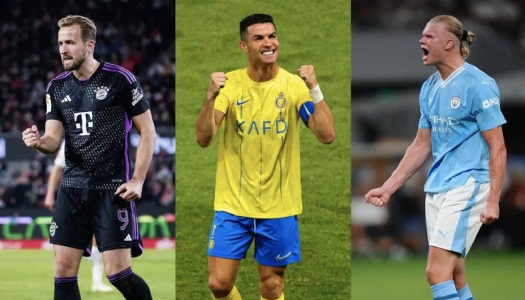 Ronaldo ghi 48 bàn trong năm 2023, chỉ kém Harry Kane và Haaland 1 bàn