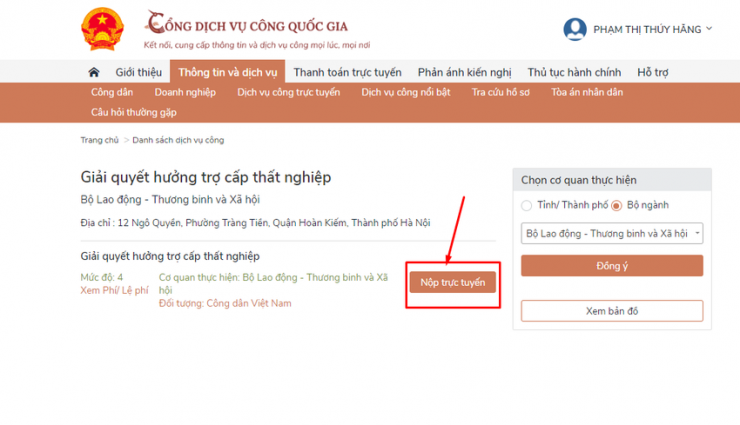 2 cách nộp hồ sơ hưởng trợ cấp thất nghiệp online - 4