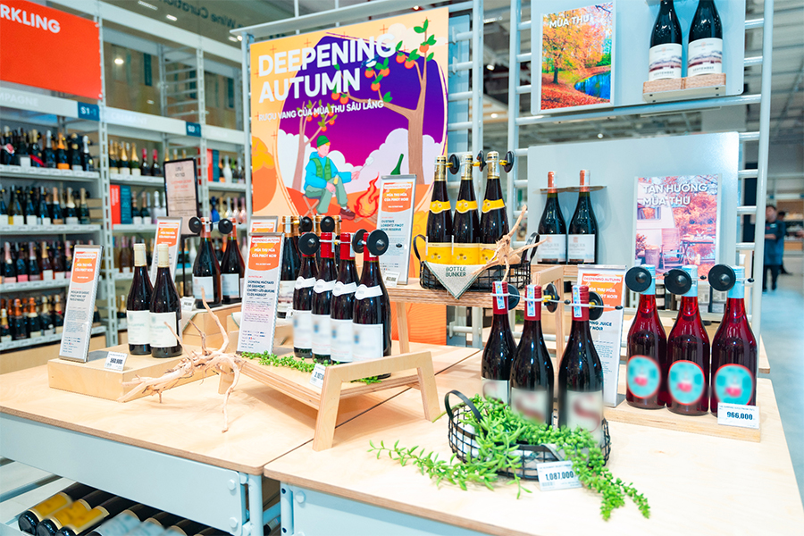 Khu vực Curation, nơi đề xuất trải nghiệm rượu vang và finger food theo mùa