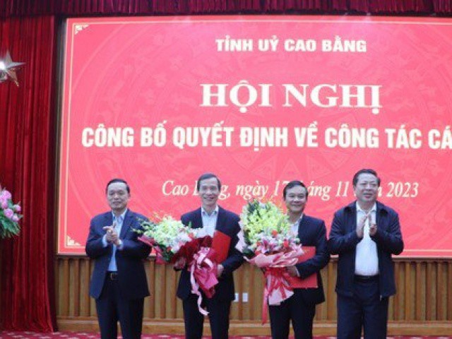 Luân chuyển, bổ nhiệm cán bộ chủ chốt Tỉnh ủy Cao Bằng