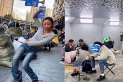 Bạn trẻ - Cuộc sống - Người trẻ Trung Quốc lao ra đường livestream, nhảy nhót "kỳ dị" với ước mơ nổi tiếng và đổi đời