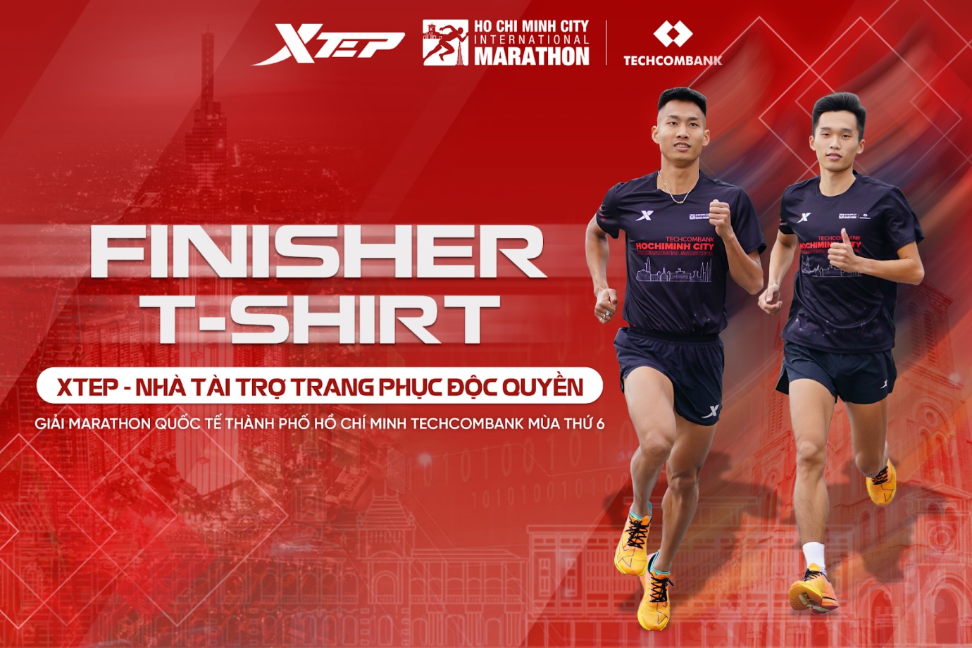 Áo Finisher quyền lực dành cho vận động viên hoàn thành 42km