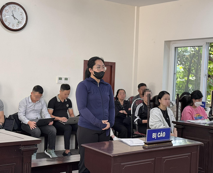 Bị cáo Vân tại phiên tòa