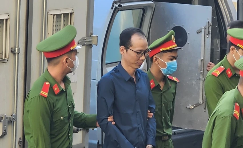 Nguyễn Văn Lợi - người giúp sức cho bị cáo Quân tham ô tiền của BV. Ảnh: SONG MAI