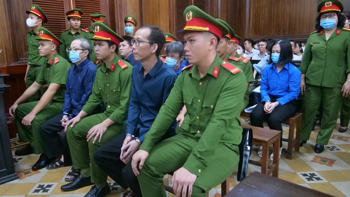 Các bị cáo tại phiên xét xử