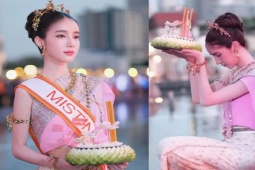 Làm đẹp - Danh tính người đẹp "gây sốt" tại lễ hội thả đèn hoa đăng nhờ nhan sắc tựa tiên sa