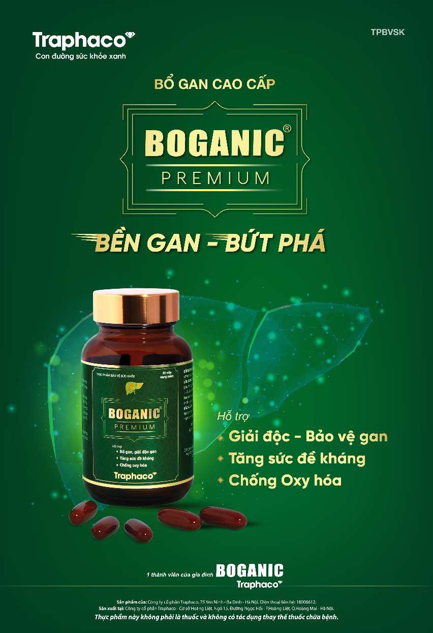 Boganic Premium - đại diện đầu tiên của dòng Đông dược cao cấp của Traphaco