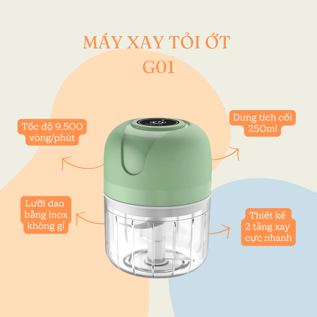 Việc vệ sinh máy xay tỏi ớt cực kỳ nhanh chóng, tiện lợi dù rửa bằng tay hay bằng máy.