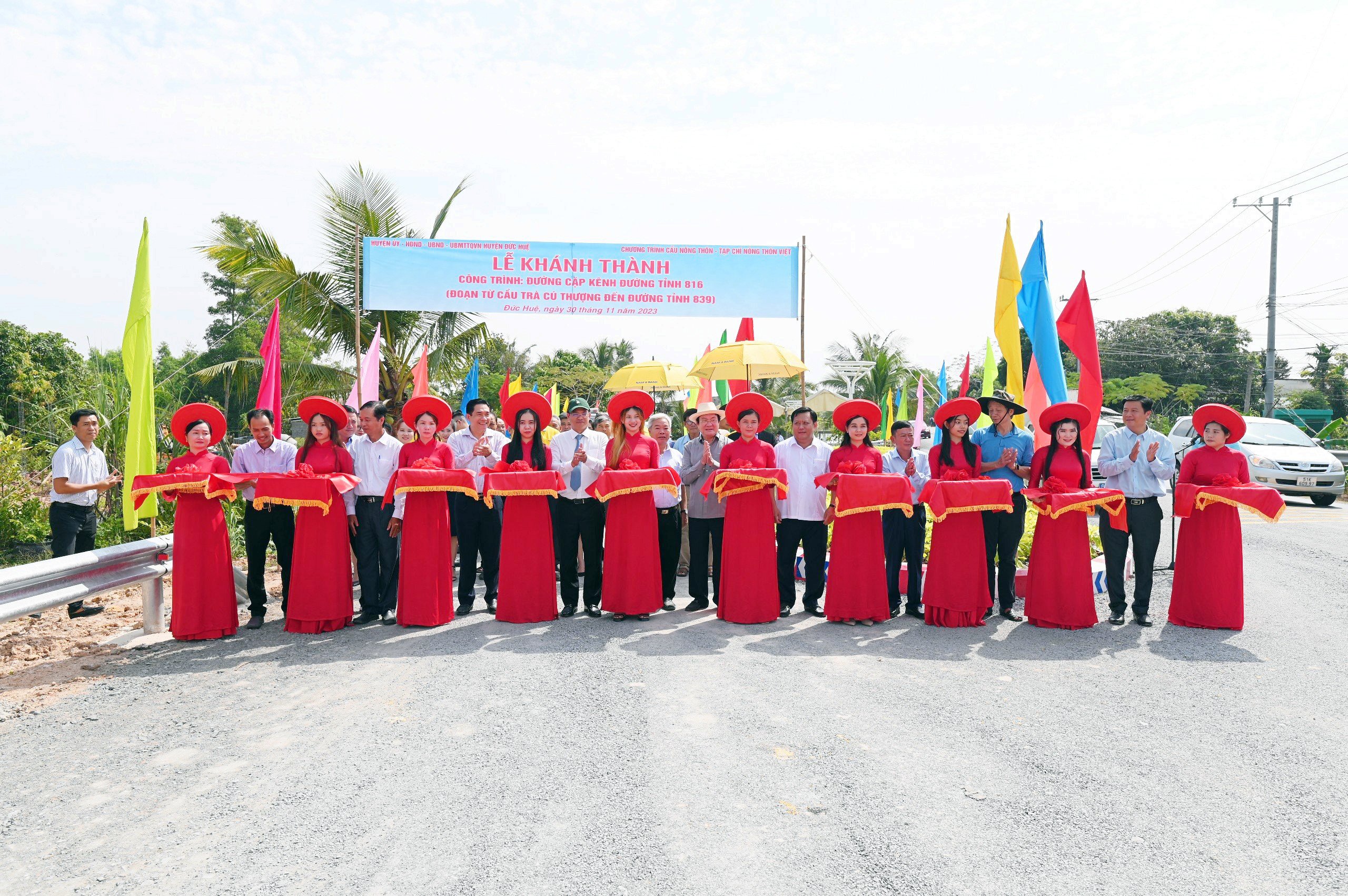 07 công trình giao thông chính thức khánh thành tại huyện Đức Huệ