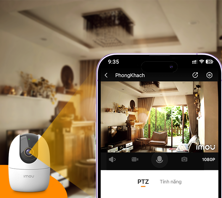 Với khả năng xoay 360 độ cùng độ phân giải 4MP, thiết bị giúp tôi nhìn được mọi góc bên trong căn nhà với chất lượng ấn tượng.