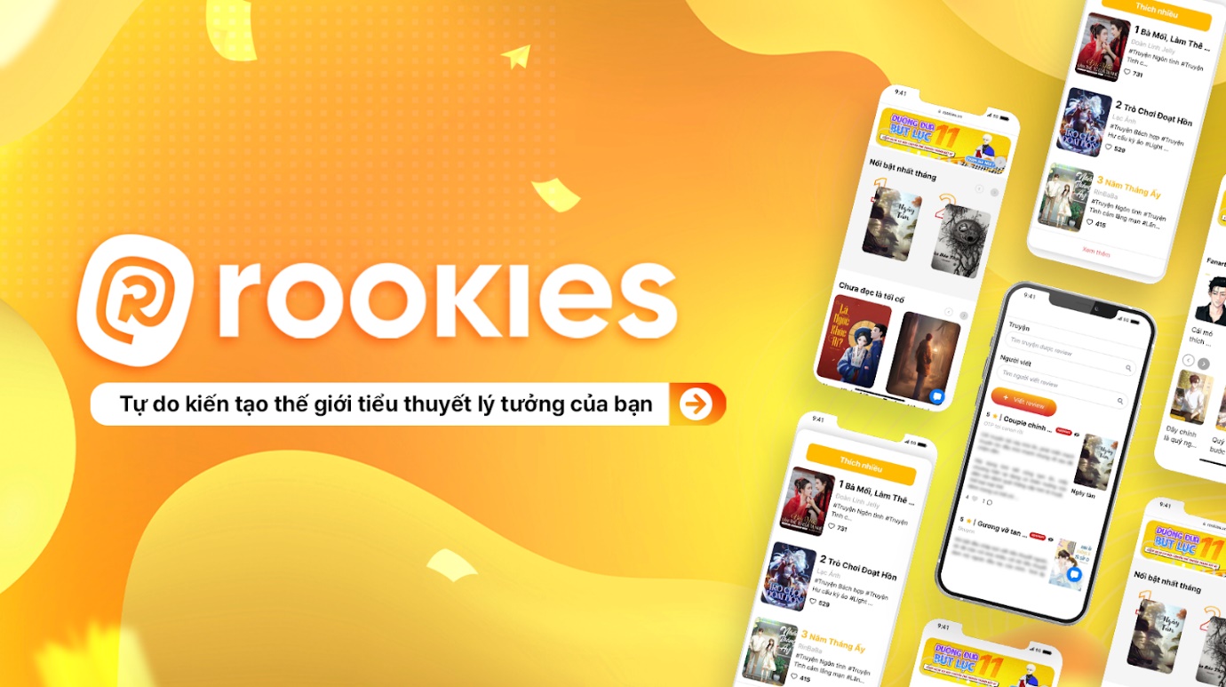 Rookies là nền tảng đáp ứng đầy đủ những nhu cầu giải trí liên quan đến truyện tiểu thuyết và kiếm thêm thu nhập từ việc viết lách.