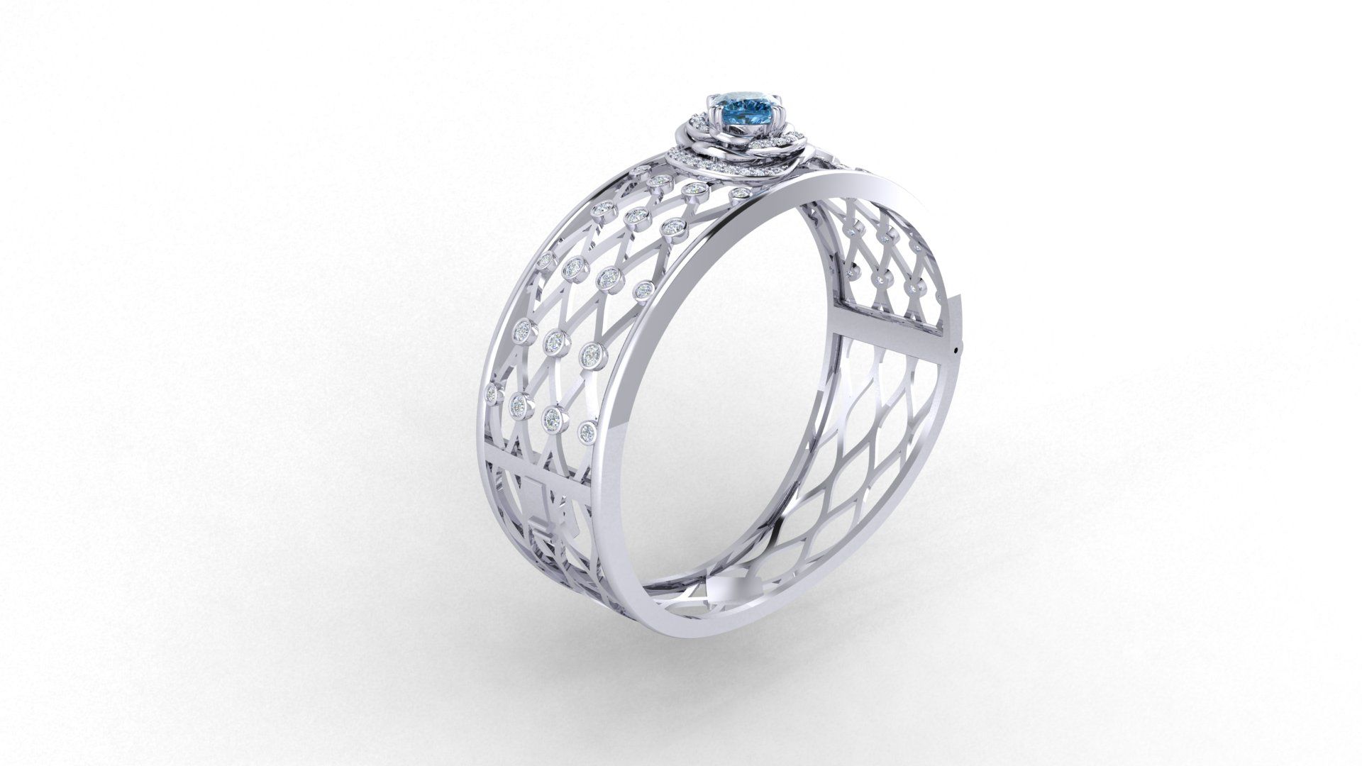 Sắc xanh hi vọng của đá Topaz là điểm nhấn riêng biệt của vòng tay Thủ lĩnh.