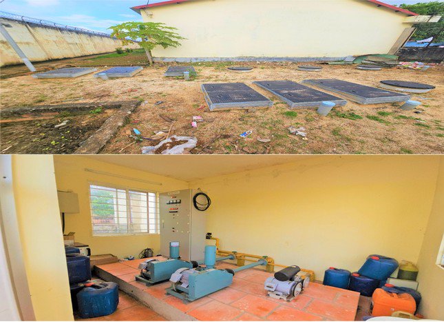 Nhà máy xử lý nước thải đang hoạt động