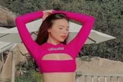 Thời trang - Những lần "vợ bầu trăm tỷ của Trấn Thành" mặc áo tắm gây chú ý