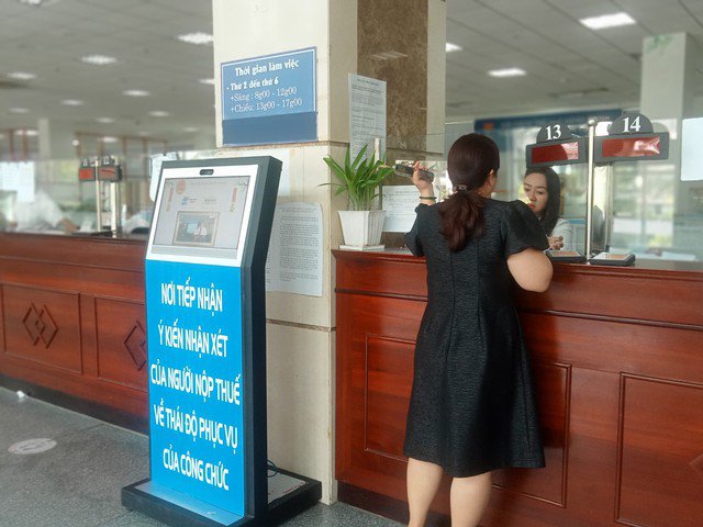 Giao dịch tại Cục Thuế TP HCM ( Ảnh tư liệu)