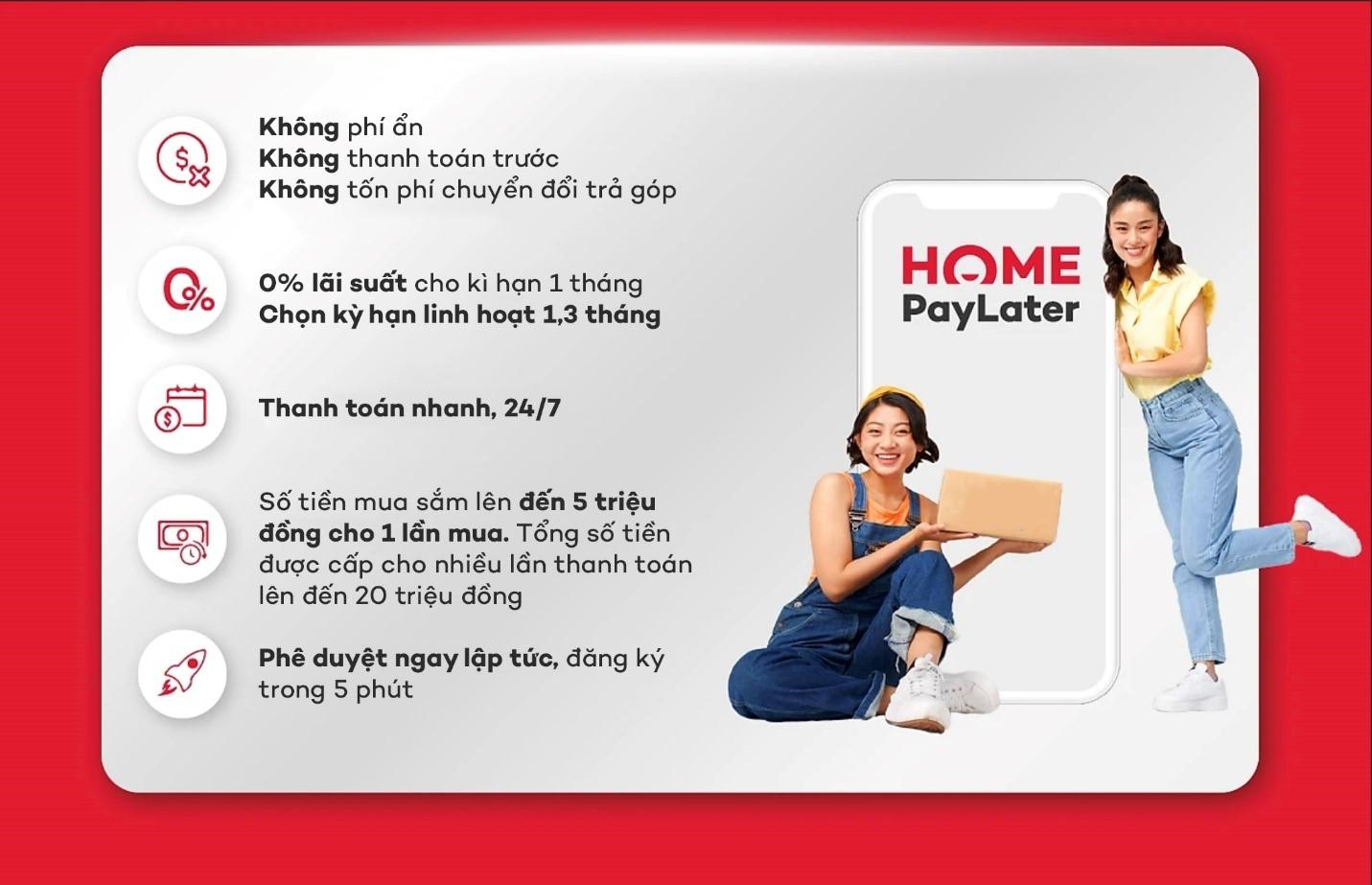 Tính năng nổi bật của Home PayLater