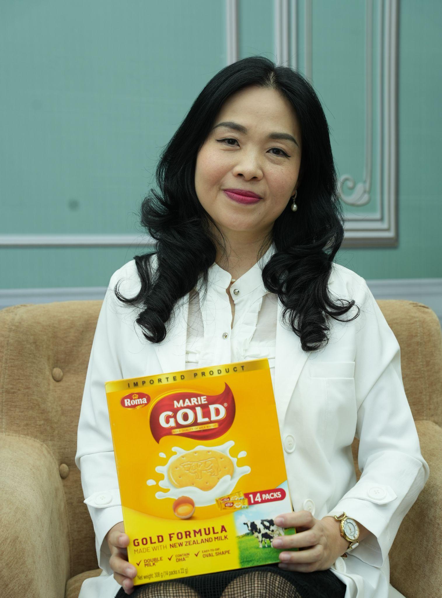 Bánh quy sữa Marie Gold là sự lựa chọn được Bác sĩ Phan Bích Nga khuyên dùng