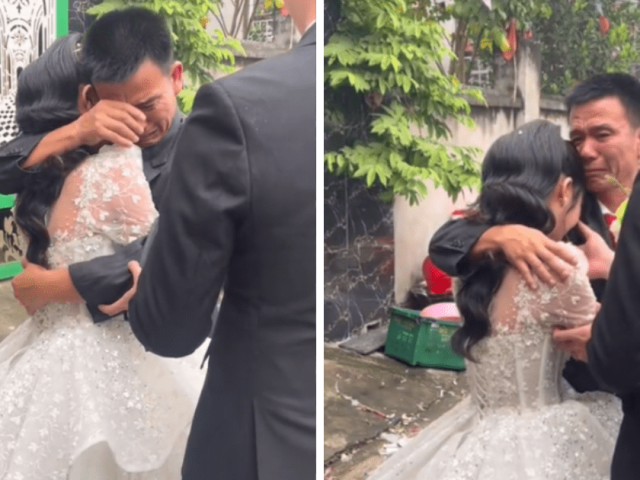 Bạn trẻ - Cuộc sống - Khoảnh khắc gái cưng bé bỏng tìm được "bến đỗ", cha "nước mắt nhạt nhòa" như "chạm vào trái tim" người xem