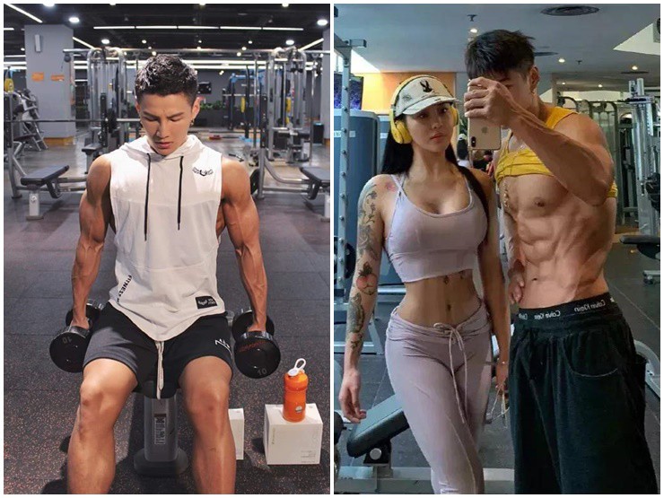 Anh đã kiên trì luyện tập để có vóc dáng hoàn mỹ.
