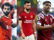 Bóng đá - &quot;Vua chọc khe&quot; châu Âu: Salah, Fernandes thua xa SAO West Ham bị nghi cá độ