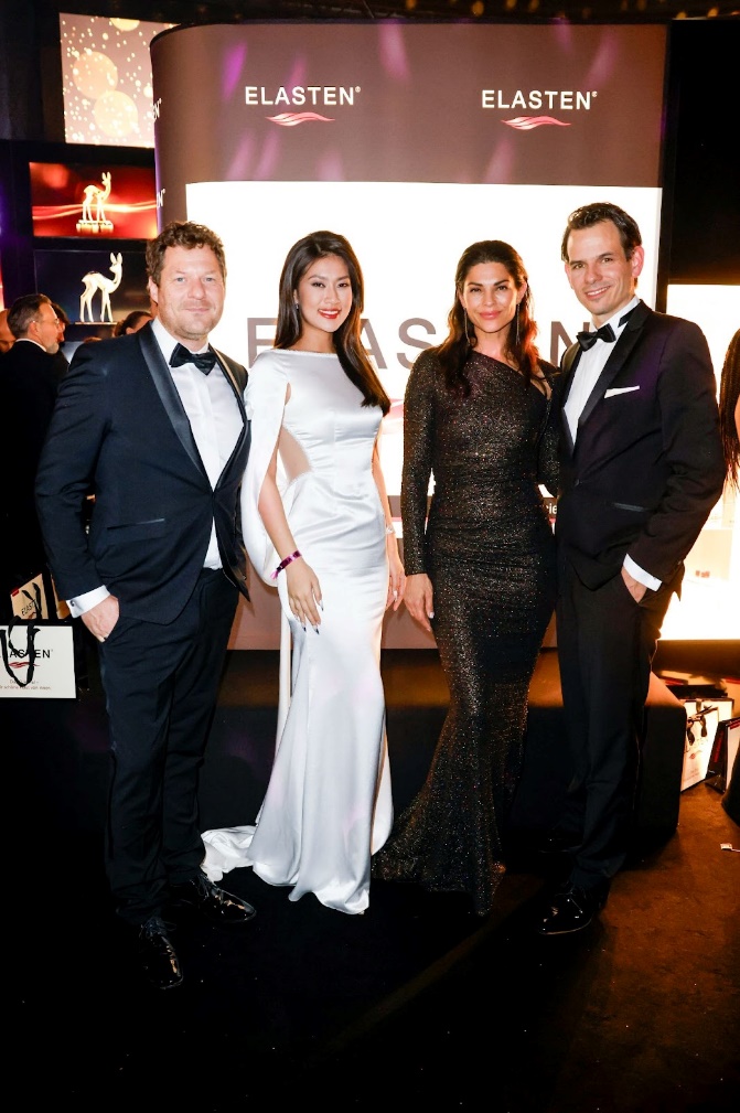 Đoàn Thiên Ân xuất hiện tại BAMBI Awards 2023 với tư cách Đại sứ thương hiệu Elasten tại châu Á