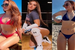 Thể thao - Hot girl bóng chuyền cao chưa đến 1m6, diện bikini "căng tràn sức sống"
