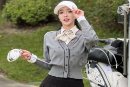 Thời trang - Học “nữ thần sân golf” Hàn chiêu lên đồ ngày Đông