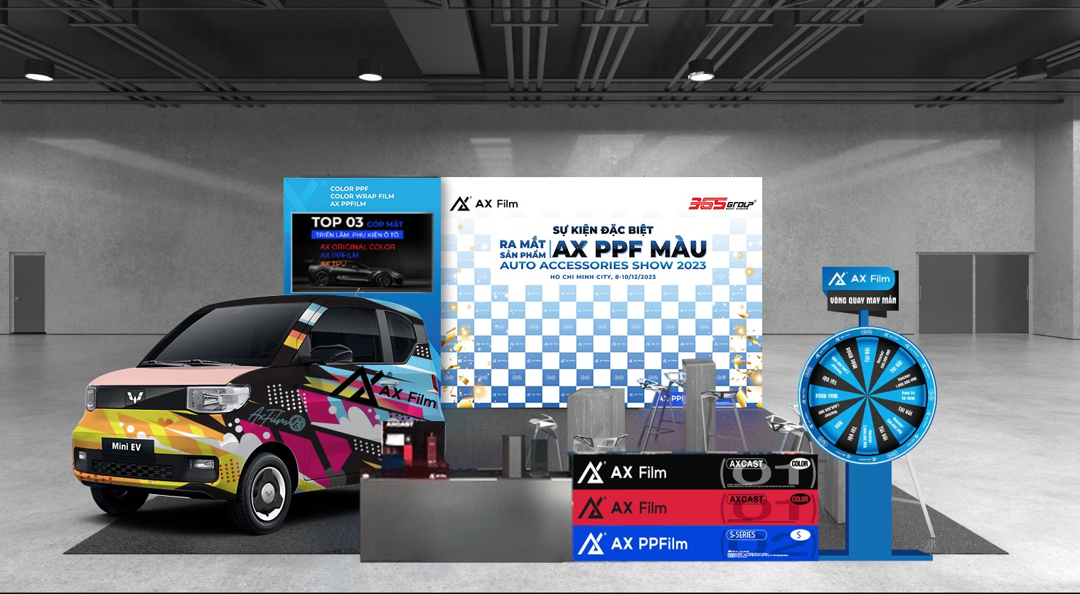 Ra mắt sản phẩm mới “AX PPF MÀU” tại gian hàng AX Film Việt Nam