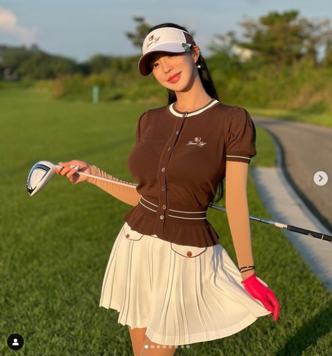 Học “nữ thần sân golf” Hàn chiêu lên đồ ngày Đông - 1