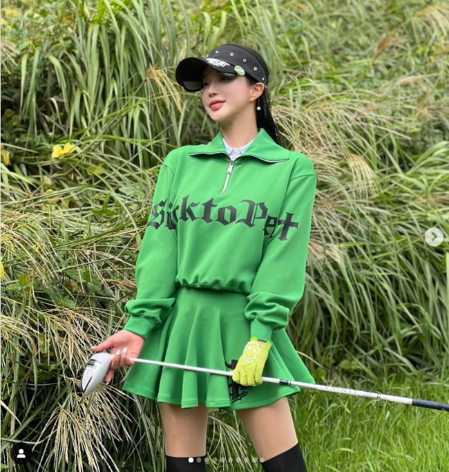 Học “nữ thần sân golf” Hàn chiêu lên đồ ngày Đông - 10