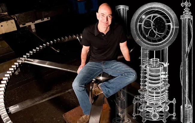‏ Tỷ phú Jeff Bezos đã chi 42 triệu USD để xây dựng một "Clock of the Long Now", hay còn gọi là "Siêu đồng hồ 10.000 năm", với quy mô khổng lồ nhất thế giới.
